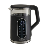 Чайник стеклянный DELTA DL-1025 чёрн.