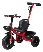 Велосипед 3-х кол. Farfello 208-1 кол.пласт., сиденье со спин., кузов., корз., род.ручка, красный