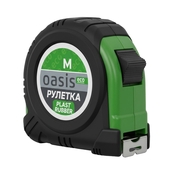 Рулетка Oasis Eco 3м обрезиненный корпус 103040300005