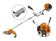 Триммер бенз. CARVER GBC-520MS (1,5кВт, диск 48 зуб., леска 2,4мм., вело-руль, ранец, разъём.штан.)