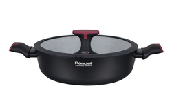 Сотейник d26 RONDELL RDA-1981 Lilac кован.алюм., антипр.покр., стекл.кр., две ручки