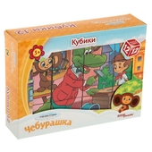 *Кубики "Чебурашка" 12шт. Степ Паззл 87341