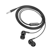 Наушники с микрофоном Внутриканальные Hoco M124 Black