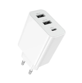 СЗУ 3000mAh Borofone 2USB/1Type-C + micro USB BA105A White