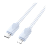 Дата-кабель Type C-Lightning 1.0м. Hoco X114 ПВХ Blue 3.0A