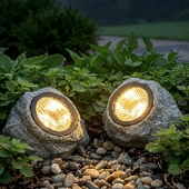 Светильник сад. на солн. батарее тм INBLOOM, 13х10х11см, 1LED, шампань, 475-350