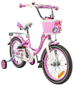 Велосипед 14" NAMELESS Lady с корзинкой, розовый