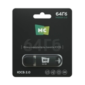 USB накопитель 64Gb More Choice МФБ64 Black