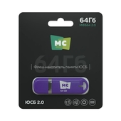 USB накопитель 64Gb More Choice МФБ64 Purple