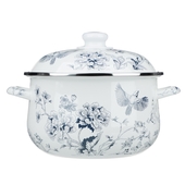 Кастрюля 5,0л. VETTA Флорал эмаль с рис., подходит д/индукции 894-572