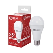 Лампа светодиодная IN HOME LED-A65-VC-25W- E27 4000K
