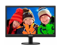 Монитор 19" Philips 193V5LSB2/62 black (TN, 1366x768, 16:9, 90/65, 200cd/m2, 600:1, 5ms, VGA)