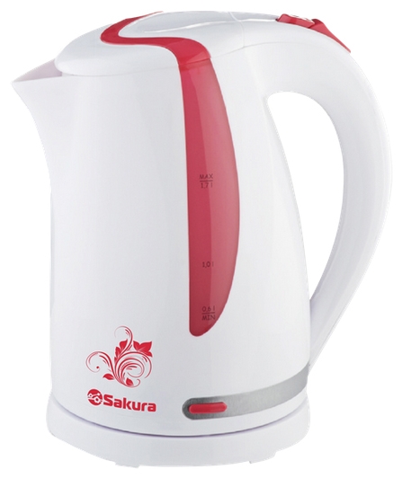 Характеристики Чайник SAKURA SA-2318R (1,7л.) бел/красн, описание ...