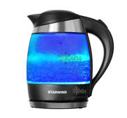 Чайник STARWIND SKG2216  1.8л син  стекло