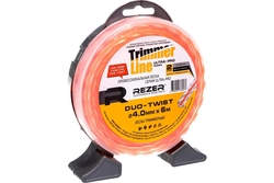 Леска д/триммера витая с сердечником Rezer Ultra-pro DUO-TWIST 4,0мм*6м КВАДРАТ