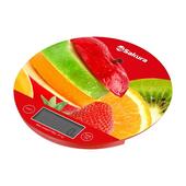 Весы кухонные SAKURA SA-6076F  5кг. электр. фрукты