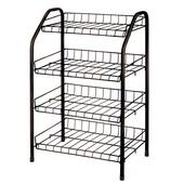 Этажерка для обуви Nika ЭТ2/А медный антик (4 металл. полки)