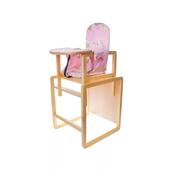 Стул-стол для кормления "Алекс" розовый СТД0106