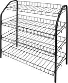 Этажерка для обуви Nika ЭТ1/Ч чёрный (4 металл.полки)